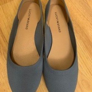 Blue Flat Shoes
